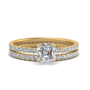 underhalo-eternity-asscher-cut-diamond-wedding-band-set-in-FD9168ASANGLE3-NL-YG